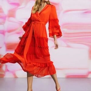 Alexis X Target Angel Sleeve Tiered Dress